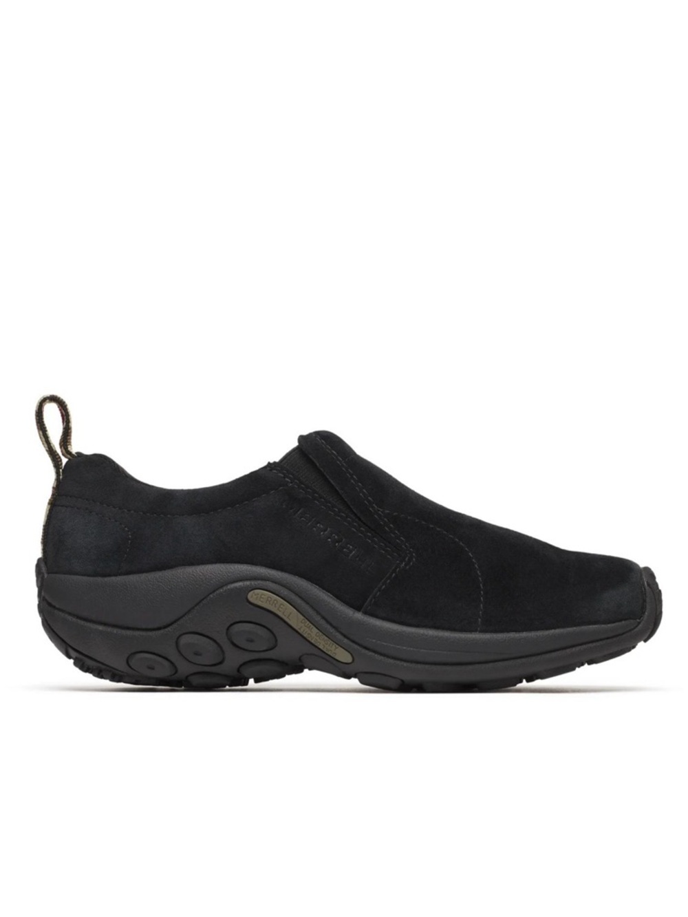 Merrell Jungle Moc Slip-On Suede Black Comfort Shoe - Size 6
